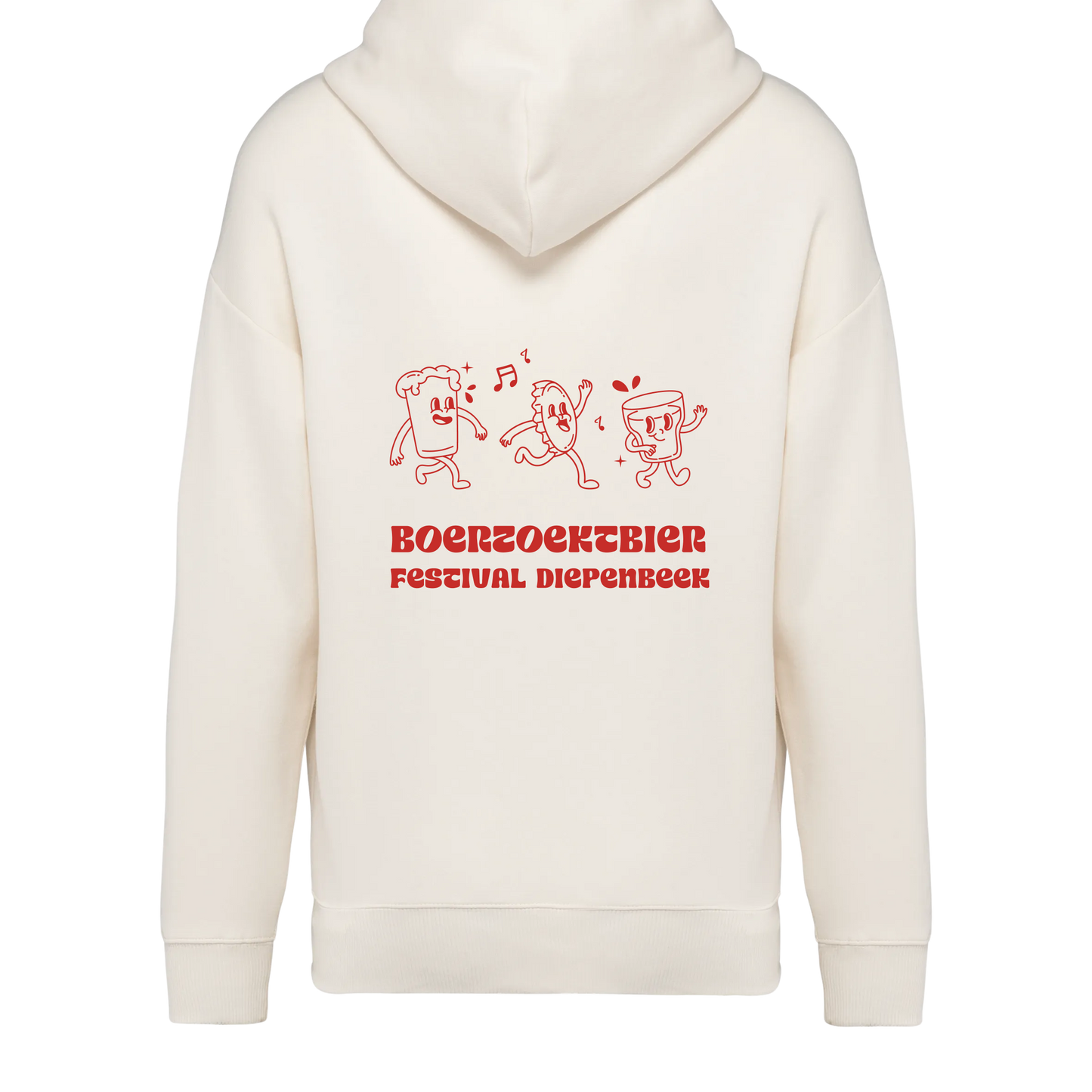 Hoodie - Vintage Rood