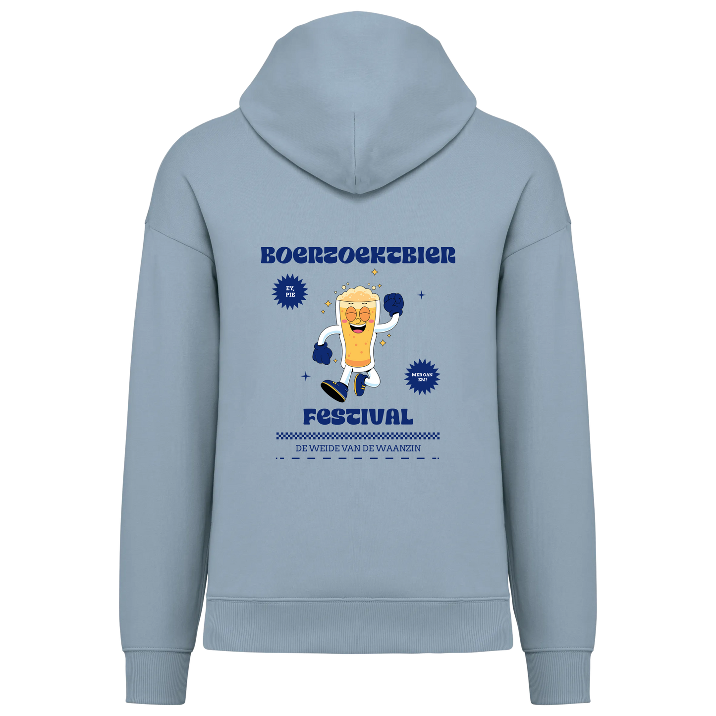 Hoodie - Retro Blauw