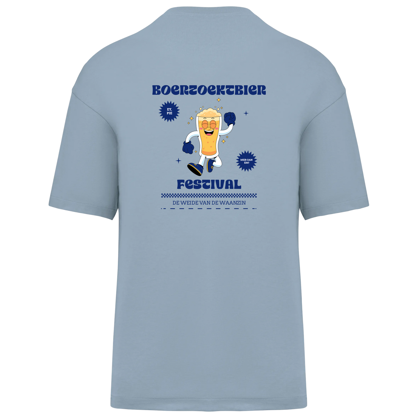T-shirt - Retro Blauw